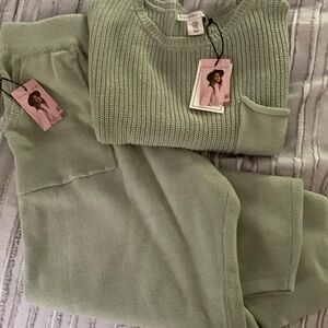 Two piece sweater lounge set